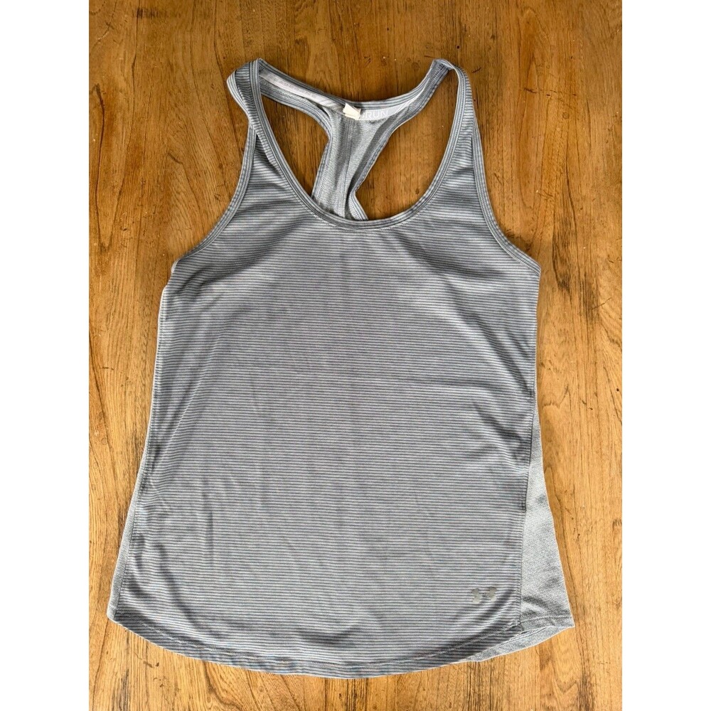 Size small razor back heat gear tank top by Under Armour Grey Workout Gym